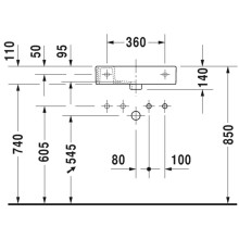Раковина 50х25 см Duravit Vero Air 0724500008