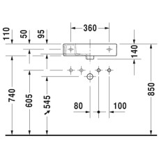 Раковина 50х25 см Duravit Vero Air 0724500009
