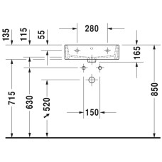 Раковина 50х47 см Duravit Vero Air 2350500000