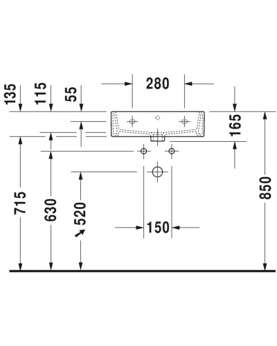 Раковина 50х47 см Duravit Vero Air 2350500000