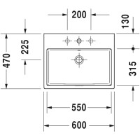 Раковина 60х47 см Duravit Vero Air 2350600000