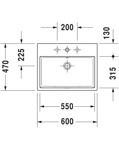 Раковина 60х47 см Duravit Vero Air 2350600000