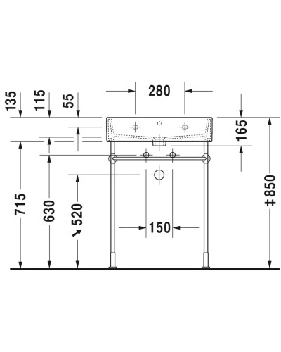 Раковина 60х47 см Duravit Vero Air 2350600000