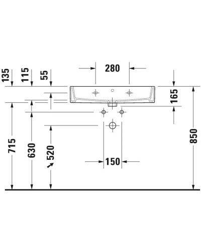 Раковина 70х47 см Duravit Vero Air 2350700000