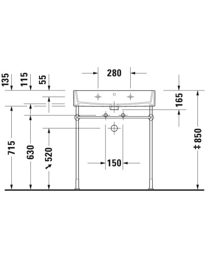 Раковина 70х47 см Duravit Vero Air 2350700000