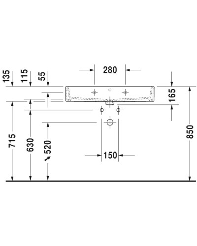 Раковина 80х47 см Duravit Vero Air 2350800000