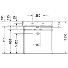 Раковина 80х47 см Duravit Vero Air 2350800000