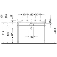 Раковина 100х47 см Duravit Vero Air 2350100000