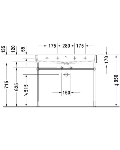 Раковина 100х47 см Duravit Vero Air 2350100000