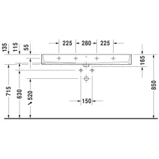 Раковина 120х47 см Duravit Vero Air 2350120000