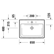 Раковина 65х48 см Duravit D-Neo 2367650000
