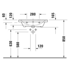 Раковина 65х48 см Duravit D-Neo 2367650000