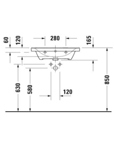 Раковина 65х48 см Duravit D-Neo 2367650000