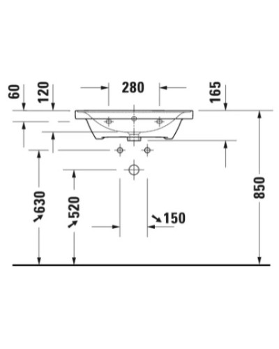Раковина 65х48 см Duravit D-Neo 2367650000