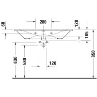 Раковина 103х49 см Duravit Viu 2344100000