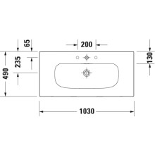Раковина 103х49 см Duravit Viu 2344100000