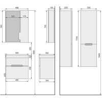 Раковина 50,6х35 см Jorno Moduo Slim P-UM-MOD5OSL/1