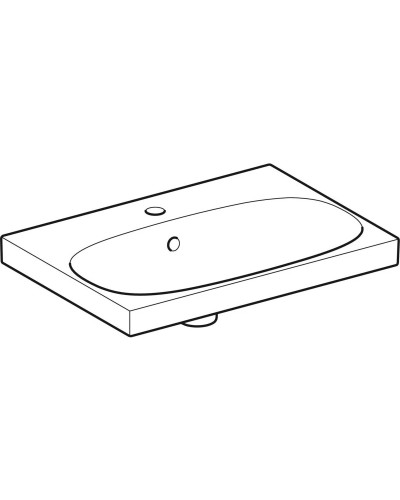 Раковина 60х42,2 см Geberit Acanto 500.631.01.2