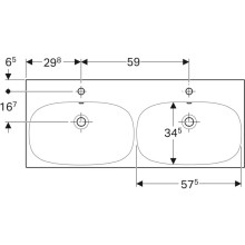 Раковина 120х48,2 см Geberit Acanto 500.627.01.2