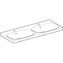 Раковина 120х48,2 см Geberit Acanto 500.627.01.2