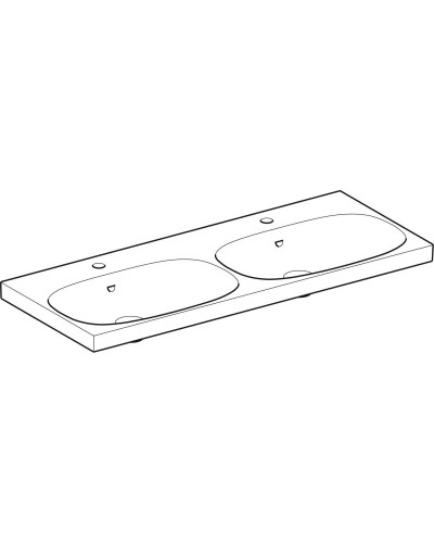 Раковина 120х48,2 см Geberit Acanto 500.627.01.2