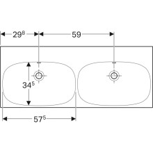 Раковина 120х48,2 см Geberit Acanto 500.628.01.2