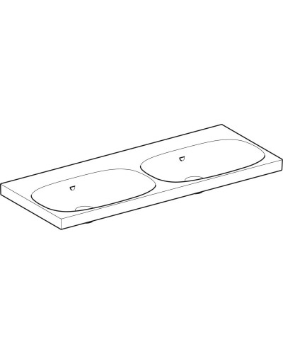 Раковина 120х48,2 см Geberit Acanto 500.628.01.2