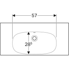 Раковина 90х42,2 см Geberit Acanto 500.634.01.2