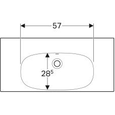 Раковина 90х42,2 см Geberit Acanto 500.634.01.2