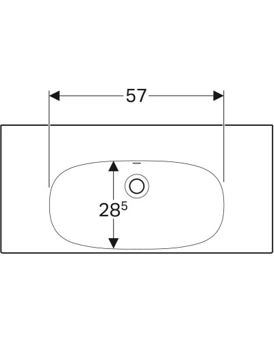 Раковина 90х42,2 см Geberit Acanto 500.634.01.2