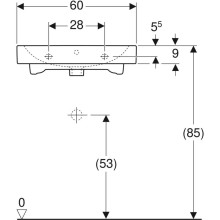 Раковина 60х48,5 см Geberit iCon 124063000