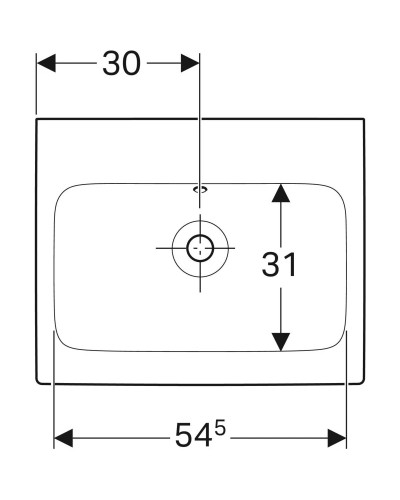 Раковина 60х48,5 см Geberit iCon 124063000