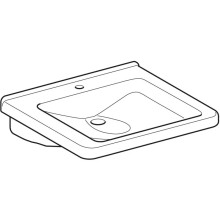 Раковина 60х55 см Geberit Renova Comfort Square 128662000