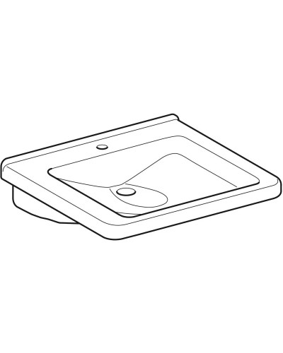 Раковина 60х55 см Geberit Renova Comfort Square 128662000