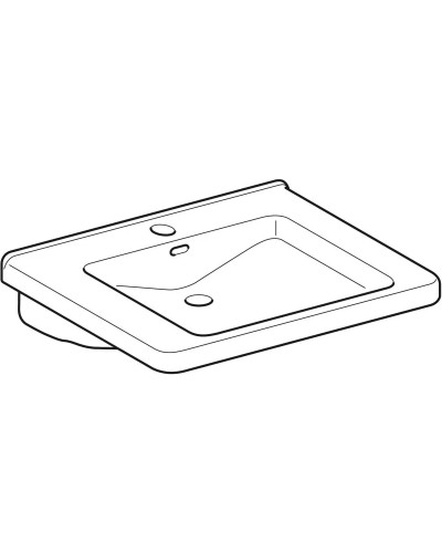 Раковина 65х55 см Geberit Renova Comfort Square 128665000