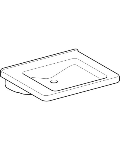 Раковина 65х55 см Geberit Renova Comfort Square 128666000