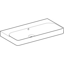 Раковина 90х48 см Geberit Smyle Square 500.250.01.1