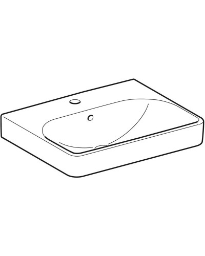 Раковина 55х44 см Geberit Smyle Square 500.259.01.1