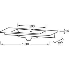 Раковина 101х46,5 см Jacob Delafon Sherwood EXBR112-00