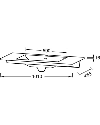 Раковина 101х46,5 см Jacob Delafon Sherwood EXBR112-00