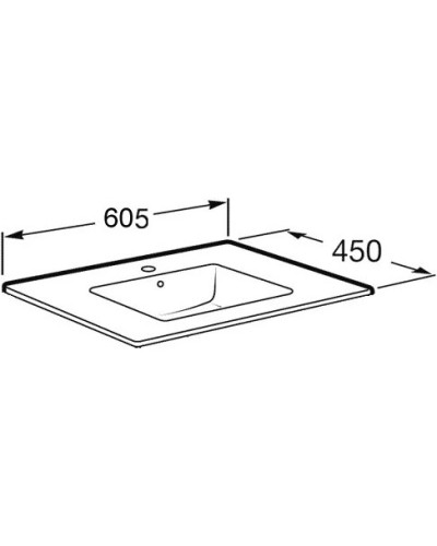 Раковина 60,5х45 см Roca Victoria 32782100Y