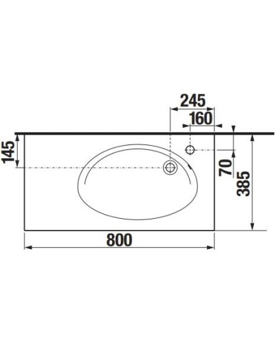 Раковина 80х38,5 см Roca Etna 32700A000