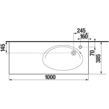 Раковина 100х38,5 см Roca Etna 327009000