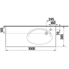 Раковина 100х38,5 см Roca Etna 327009000