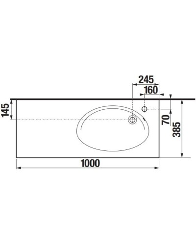 Раковина 100х38,5 см Roca Etna 327009000