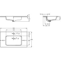 Раковина 60,5х46 см Roca The Gap 3279A8000