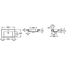 Раковина 80х46 см Roca The Gap 3270M0004