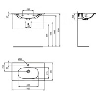 Раковина 82,5х45 см Ideal Standard Tesi T3509V1