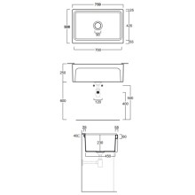 Раковина 75x50 см Simas Q500bi