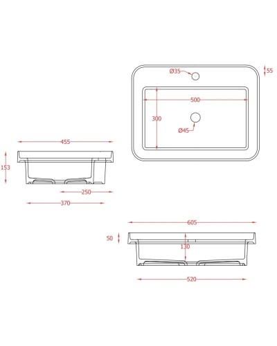 Раковина 60,5x45,5 см Artceram Fuori Scala TFL034 38 00
